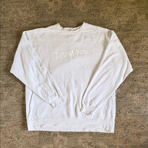 White Loverboy Sweatshirt Bravo Summer House
